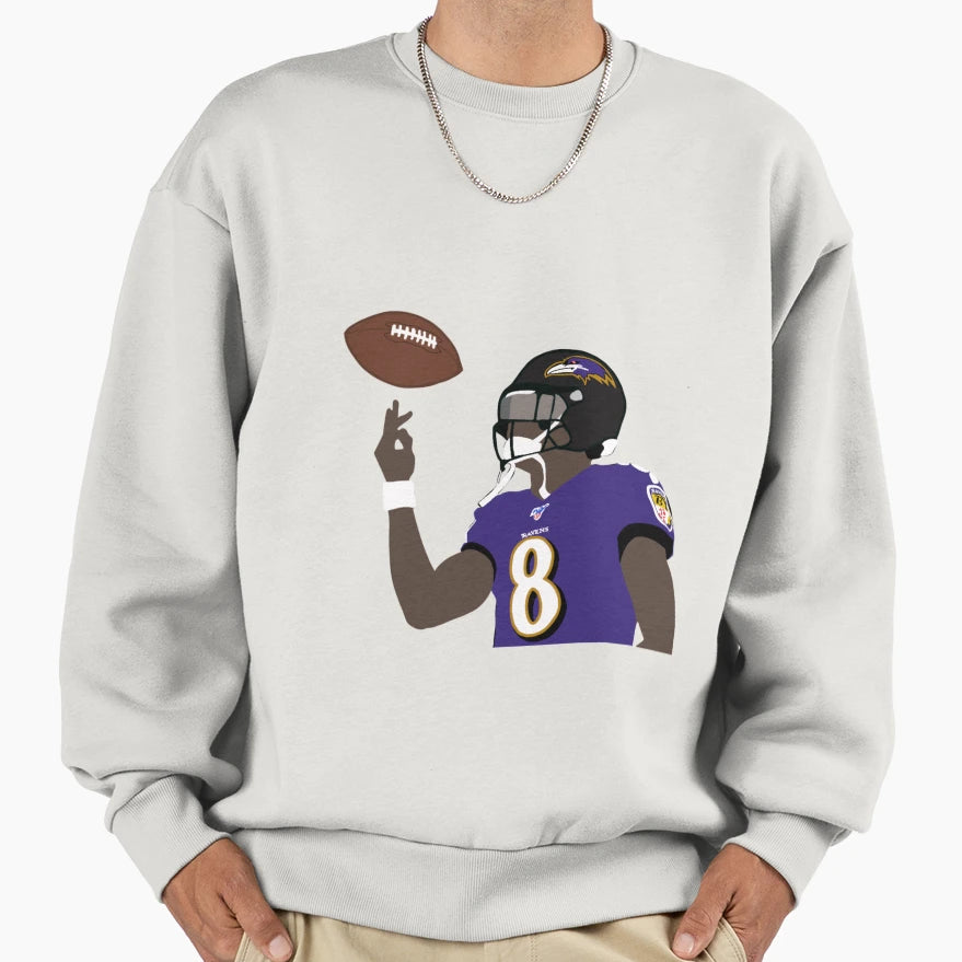 Baltimore Ravens LJ Sweatshirt - Trendy Graphic for Adults - T-Shirt, Sweatshirt, Hoodie