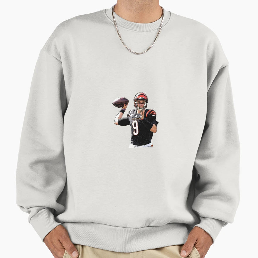 JB Brrr 9 Cincinnati Football Sweatshirt - Unique Graphic for Adults - T-Shirt, Sweatshirt, Hoodie