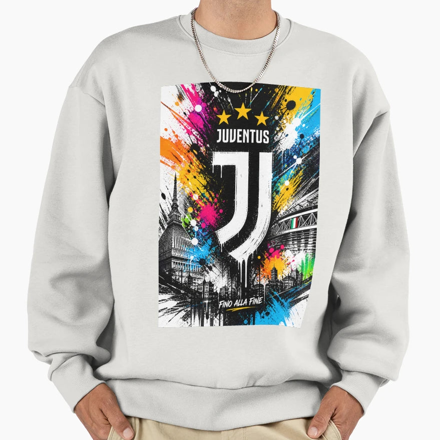 Fino Alla Fine Juve Splash Sweatshirt - Streetwear Style Men Women - T-Shirt, Sweatshirt, Hoodie