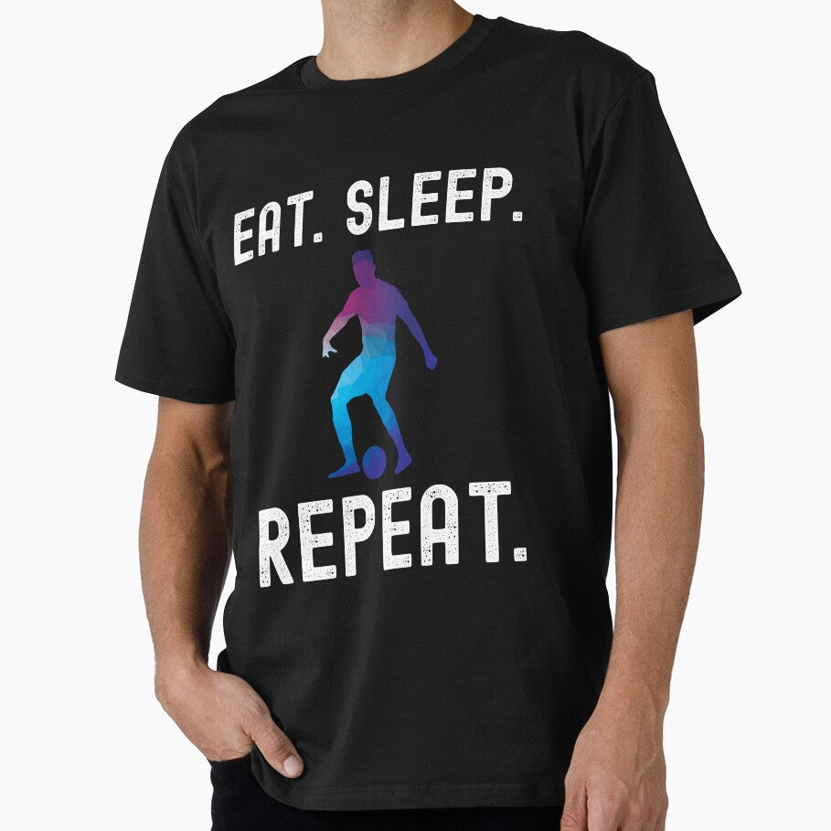 Eat, sleep, play football by VitoTDesign - Adult & Kids T-Shirts, Sweatshirts & Hoodies apparel design preview 1