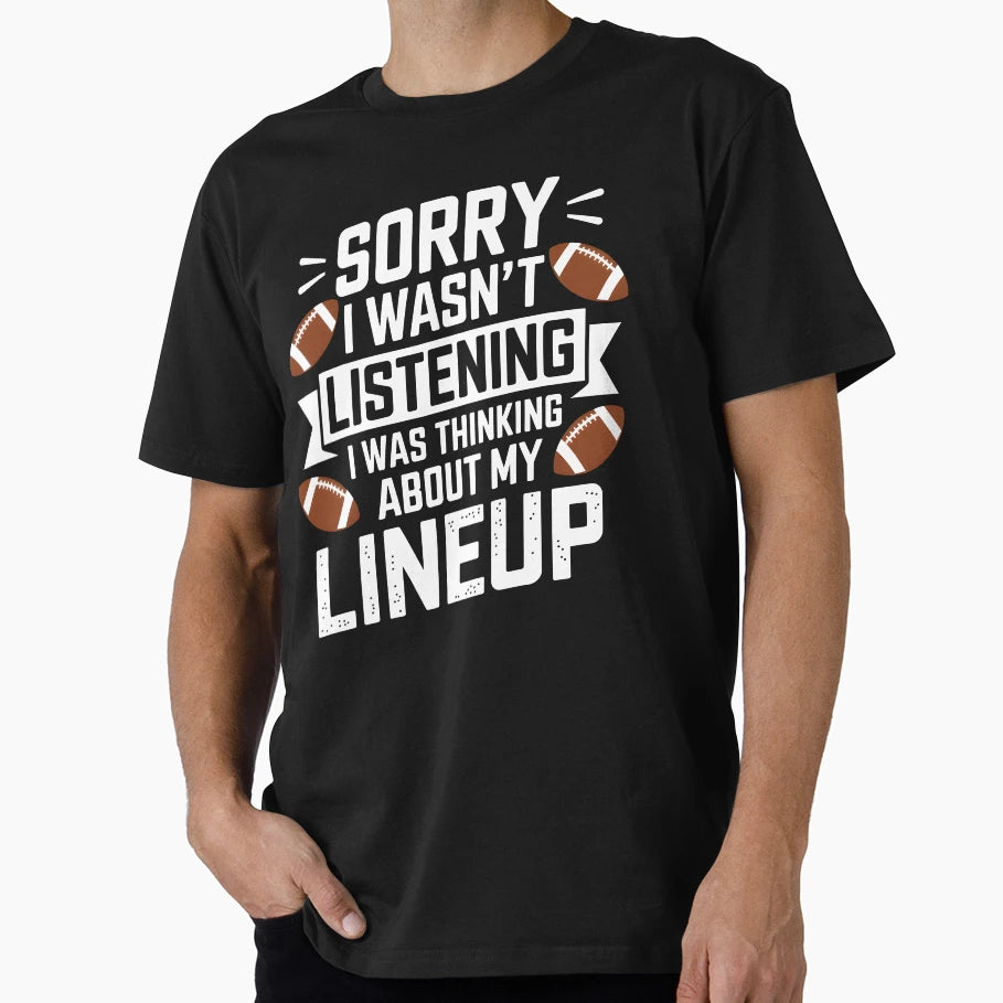 Fantasy Football Lineup Strategist T-Shirt - Unique Graphic for Adults - T-Shirt, Sweatshirt, Hoodie