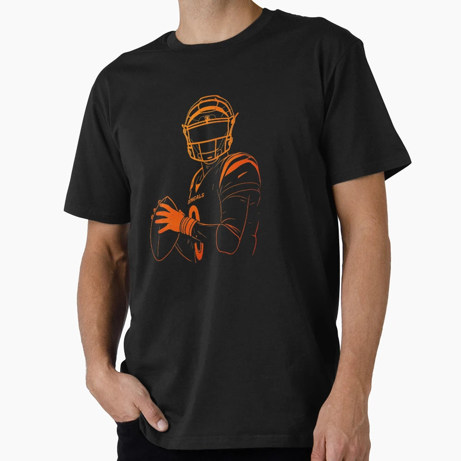 JB Quarterback Line Art Tribute T-Shirt - Novelty Apparel Unisex - T-Shirt, Sweatshirt, Hoodie