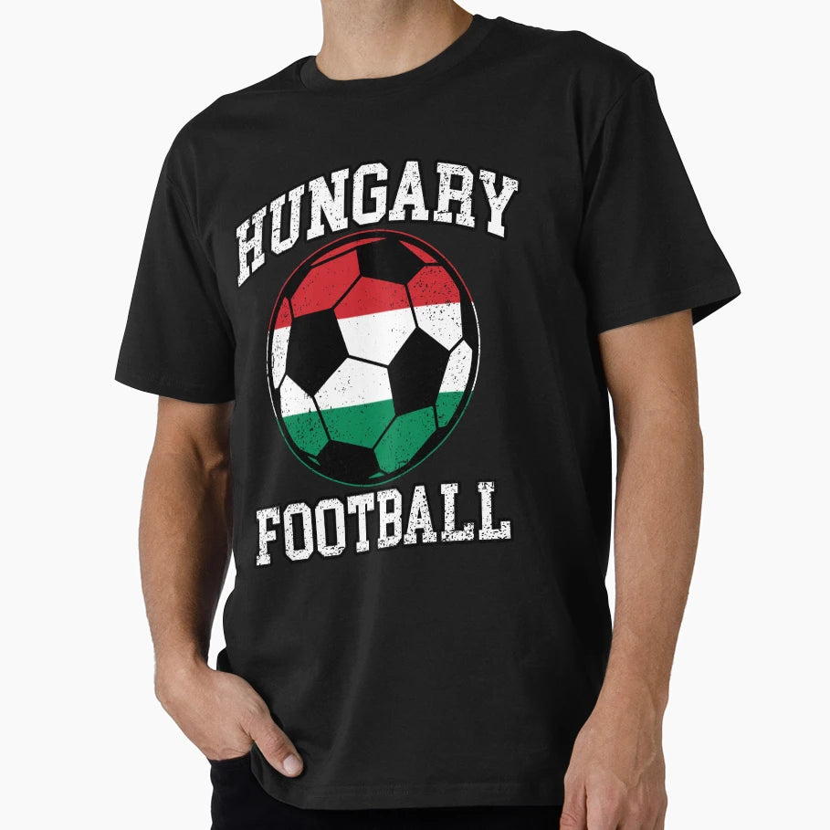 Soccer Ball Hungary Soccer Fans And Teams T-Shirt - Novelty Apparel Unisex - T-Shirt, Sweatshirt, Hoodie