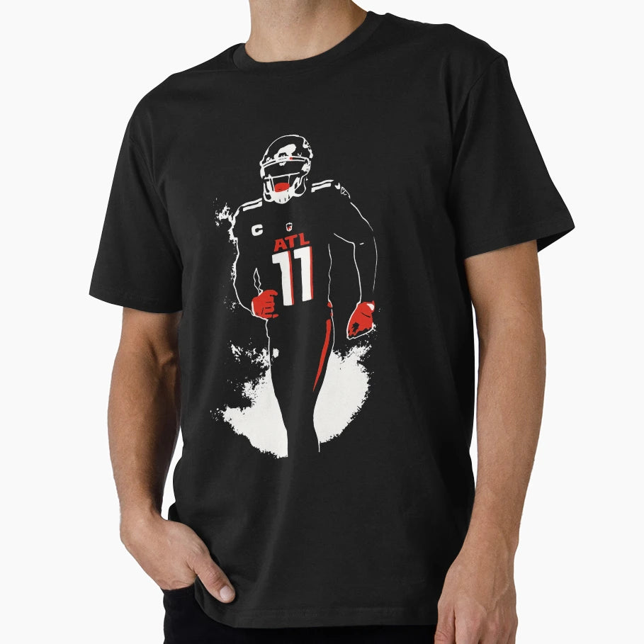 Julio Jones 11 Atl Football Stencil T-Shirt - Custom Art Print for Adults - T-Shirt, Sweatshirt, Hoodie