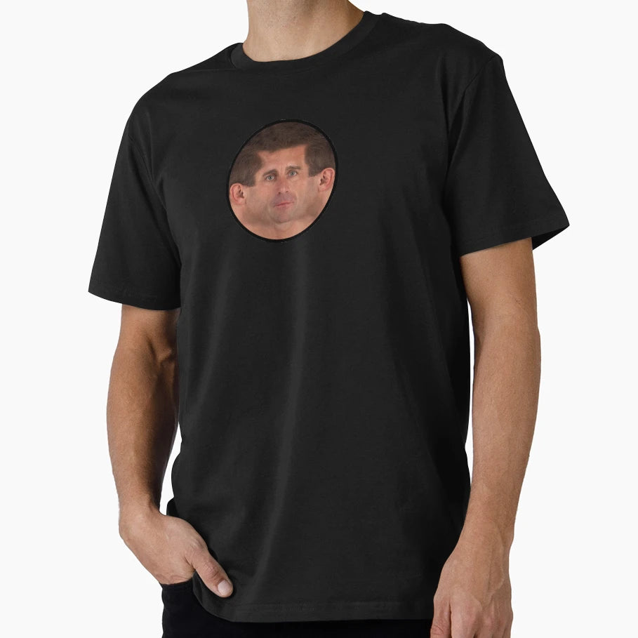 Steve Carells Face Unwrapped T-Shirt - Graphic Print for Adults - T-Shirt, Sweatshirt, Hoodie