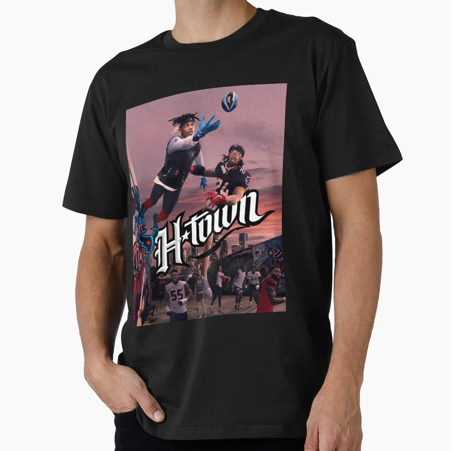 H Town Nfl Street T-Shirt - Fun Novelty Design for Adults - T-Shirt, Sweatshirt, Hoodie