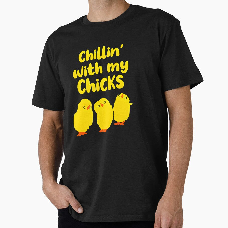Chicken Chicks Chillin' with my by mialadrigou - Adult & Kids T-Shirts, Sweatshirts & Hoodies apparel design preview 1