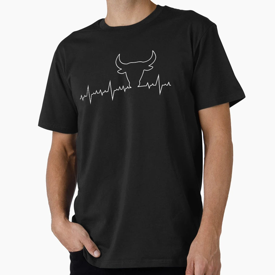 I Am Taurus Heartbeat Zodiac Astrology T-Shirt - Custom Art Print Unisex - T-Shirt, Sweatshirt, Hoodie