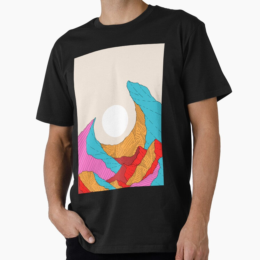 The curved mountain peaks by Swadeillustrations - Adult & Kids T-Shirts, Sweatshirts & Hoodies apparel design preview 1