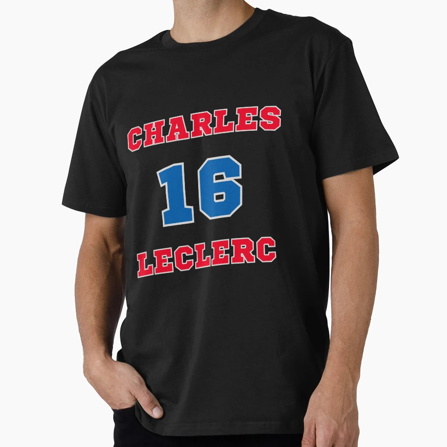 Charles Leclerc 16 T-Shirt - Minimalist Print for Adults - T-Shirt, Sweatshirt, Hoodie