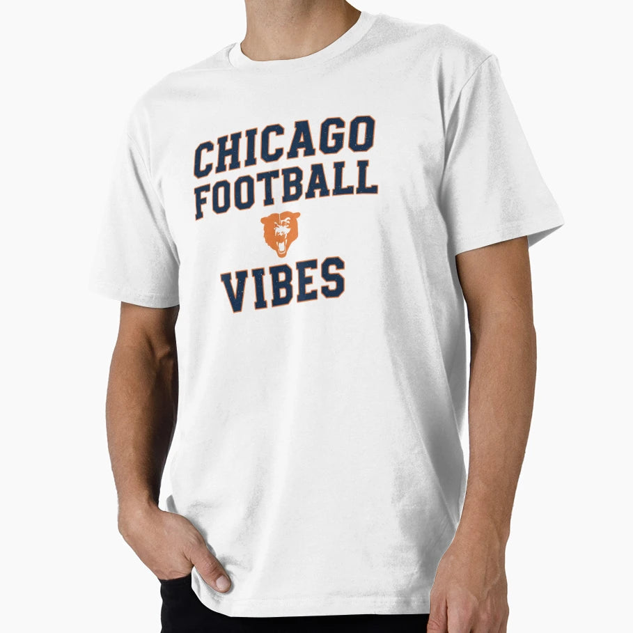 Chicago Football Vibes T-Shirt - Fun Novelty Design Unisex - T-Shirt, Sweatshirt, Hoodie