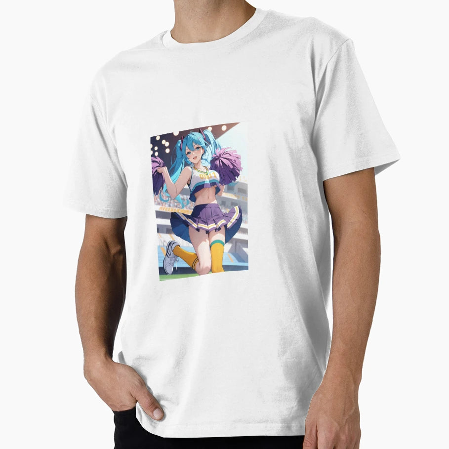 Sunshine Cheerleader Ecchi Waifu Anime T-Shirt - Trendy Graphic Men Women - T-Shirt, Sweatshirt, Hoodie