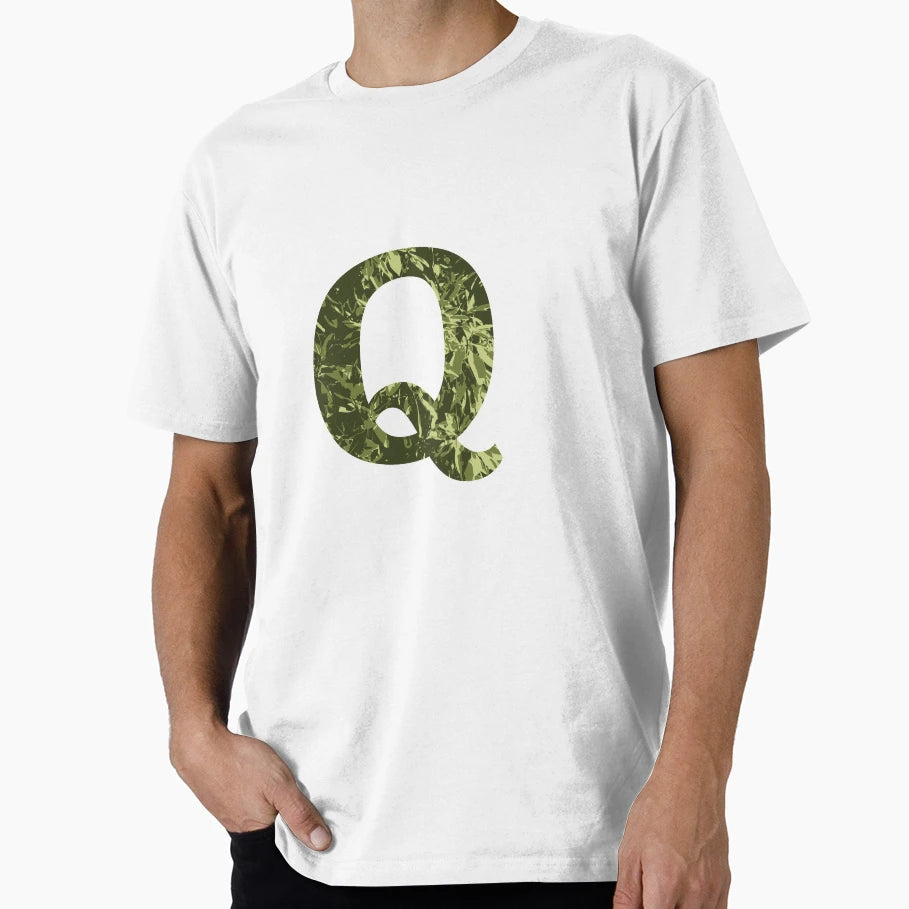 Alphabet Letter Q Monogram T-Shirt - Fun Novelty Design for Adults - T-Shirt, Sweatshirt, Hoodie