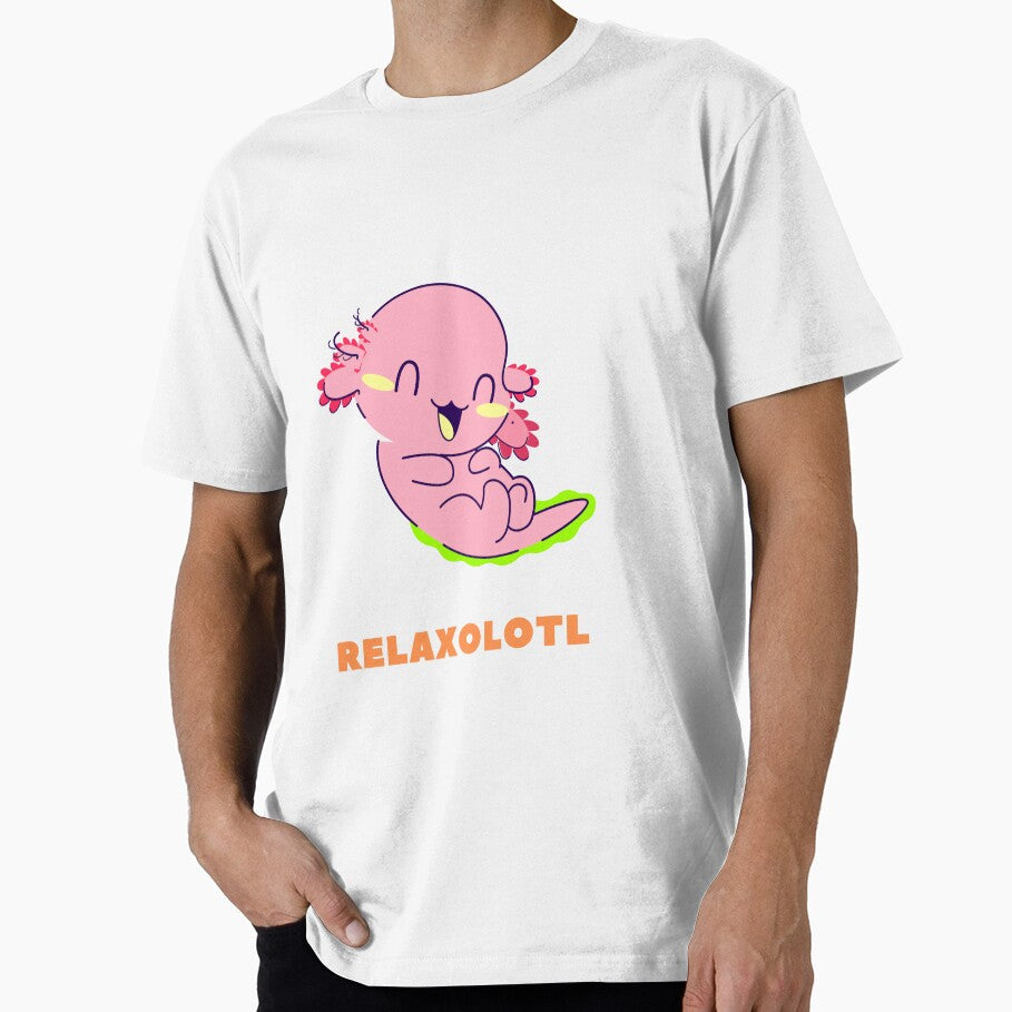 Axlotl funny relaxolotl people awesome by klimov0101 - Adult & Kids T-Shirts, Sweatshirts & Hoodies apparel design preview 1