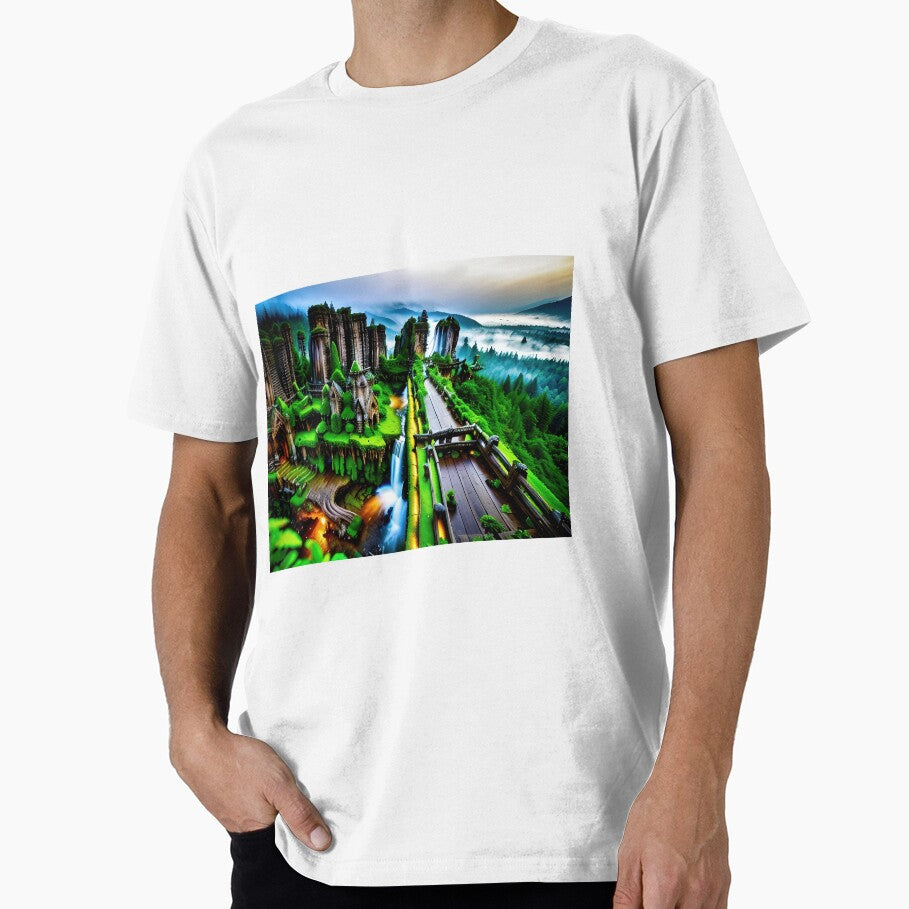 A beautiful lush Fairycore Elf forest by - Adult & Kids T-Shirts, Sweatshirts & Hoodies apparel design preview 1
