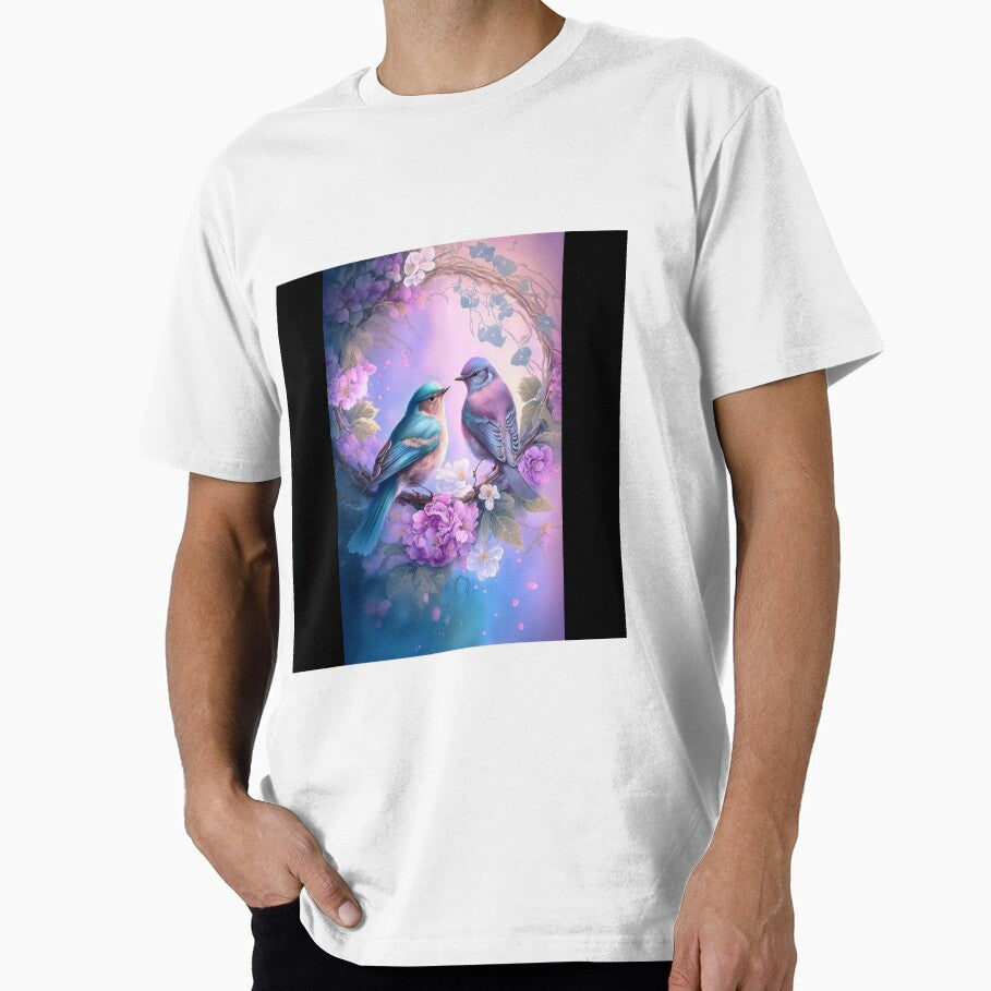 Magical forest bird's couple by JayaNayak - Adult & Kids T-Shirts, Sweatshirts & Hoodies apparel design preview 1