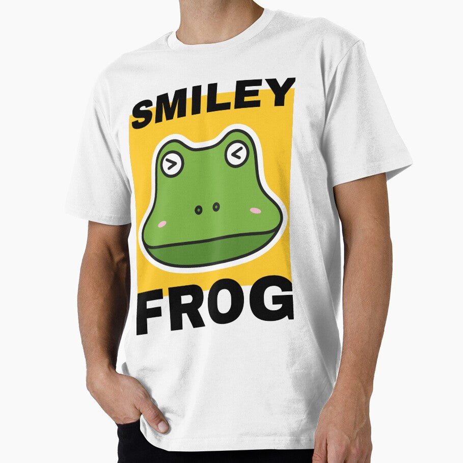 Smile every day like a green frog funny by klimov0101 - Adult & Kids T-Shirts, Sweatshirts & Hoodies apparel design preview 1