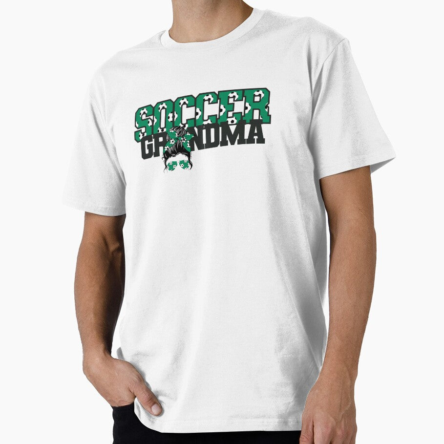 Soccer Grandma Messy Bun by ItsaMomThingLLC - Adult & Kids T-Shirts, Sweatshirts & Hoodies apparel design preview 1