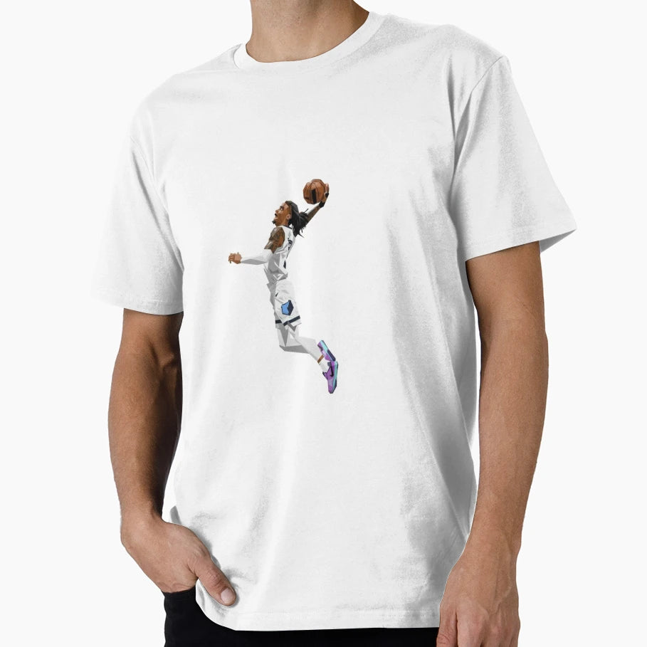 Ja Morant Slam Dunk Fan Art T-Shirt - Casual Everyday Wear for Adults - T-Shirt, Sweatshirt, Hoodie
