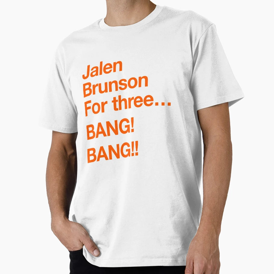 Jalen Brunson Double Bang T-Shirt - Novelty Apparel for Adults - T-Shirt, Sweatshirt, Hoodie
