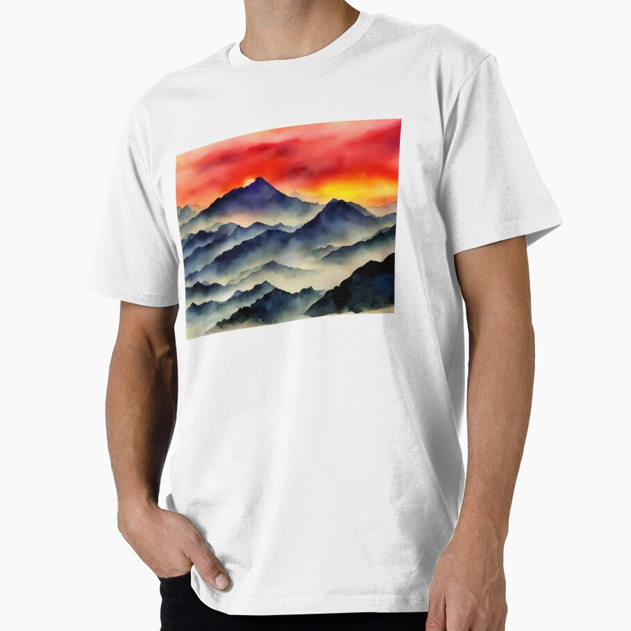 Dramatic Mountains by CalmnessbyChoice - Adult & Kids T-Shirts, Sweatshirts & Hoodies apparel design preview 1