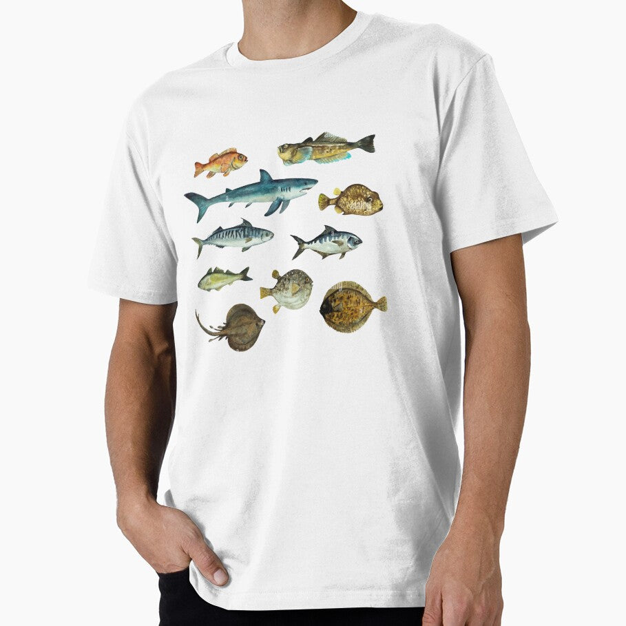 Ocean Creatures Vibe by Justagirl444 - Adult & Kids T-Shirts, Sweatshirts & Hoodies apparel design preview 1