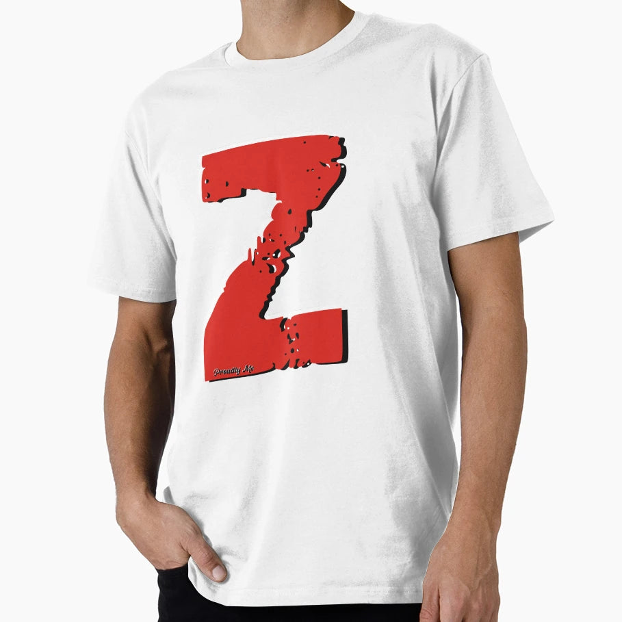 Initials Z T-Shirt - Custom Art Print for Adults - T-Shirt, Sweatshirt, Hoodie