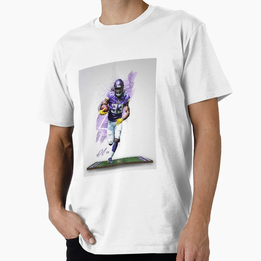 Dalvin Cook Minnesota Sports Art T-Shirt - Graphic Print for Adults - T-Shirt, Sweatshirt, Hoodie