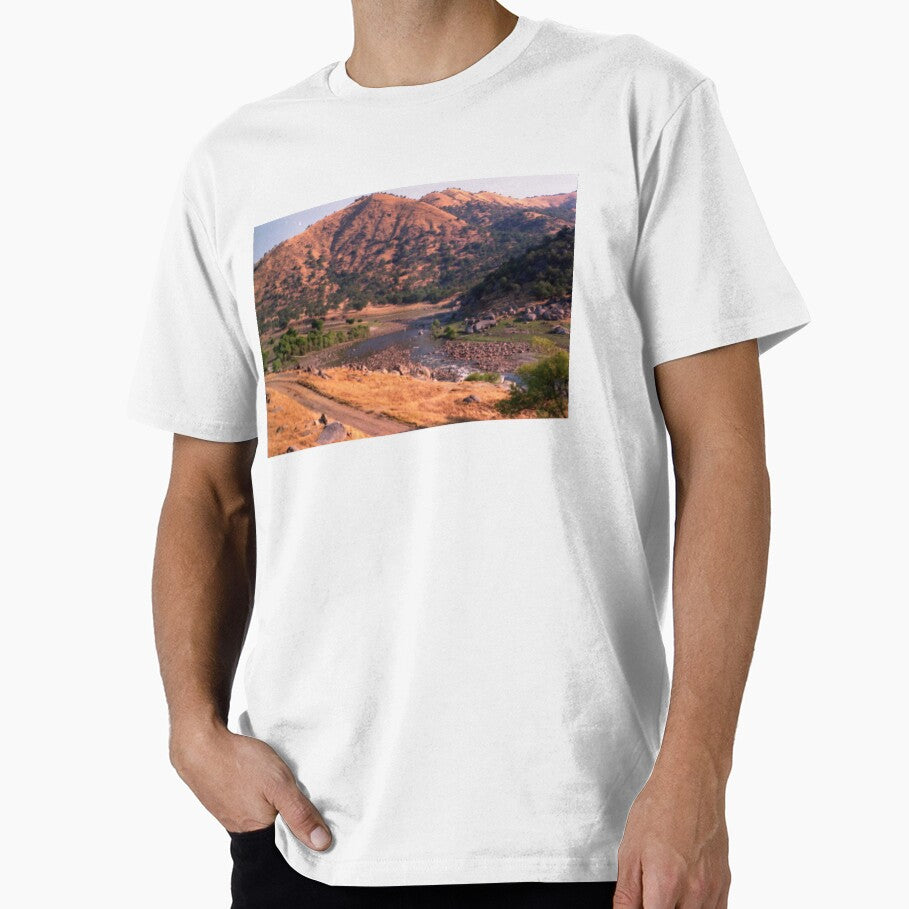 1970s Mountain with Creek Scanned from Negative by - Adult & Kids T-Shirts, Sweatshirts & Hoodies apparel design preview 1