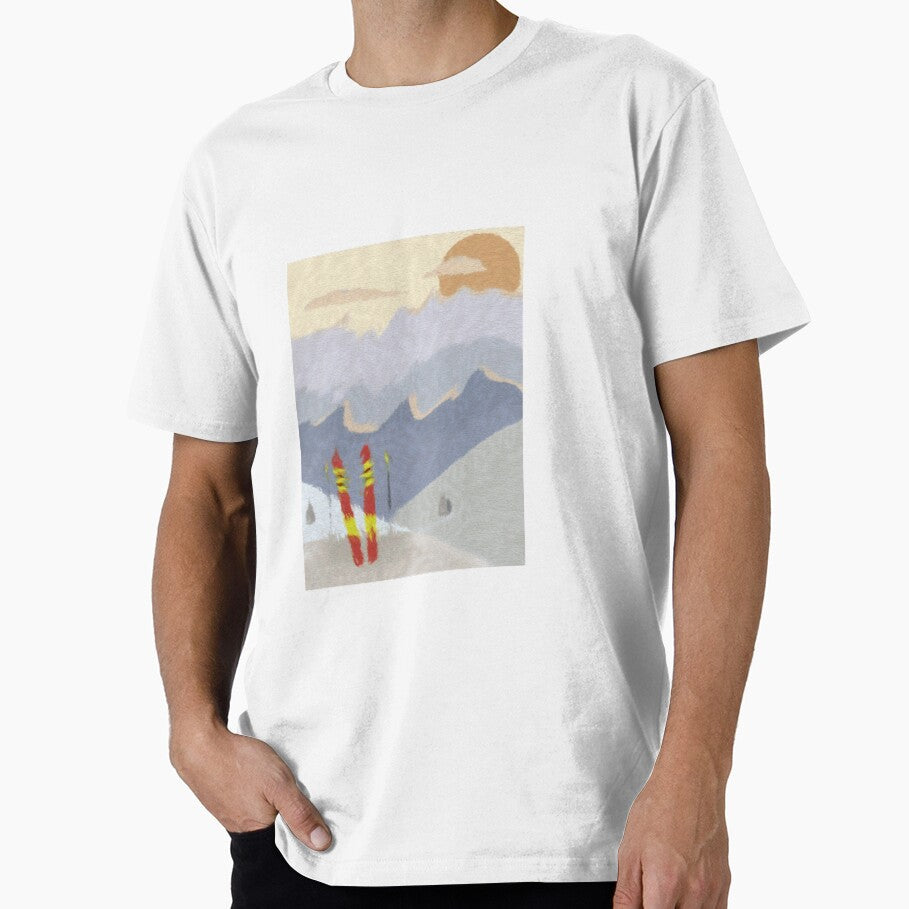 Snowy mountain by LEOEXPRESS - Adult & Kids T-Shirts, Sweatshirts & Hoodies apparel design preview 1