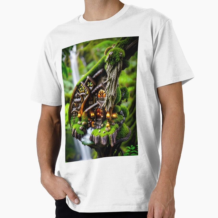 A beautiful Fairycore Elf forest in detail by - Adult & Kids T-Shirts, Sweatshirts & Hoodies apparel design preview 1