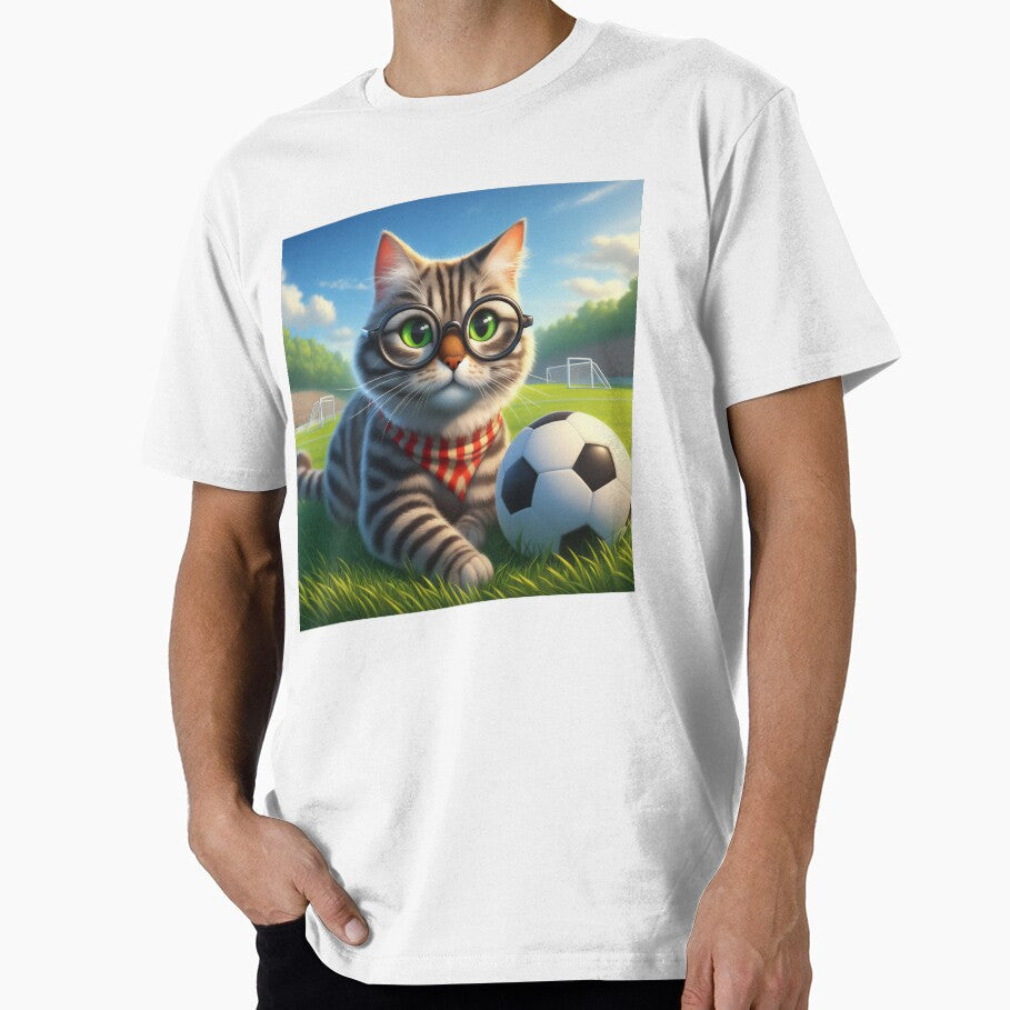 Goal-Scoring Whiskers on the Field! by Beehanson - Adult & Kids T-Shirts, Sweatshirts & Hoodies apparel design preview 1