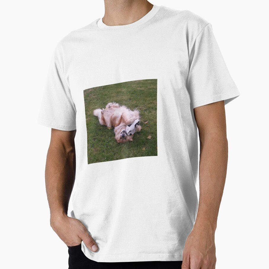 Marley playing upside down dog soccer by nfssmith - Adult & Kids T-Shirts, Sweatshirts & Hoodies apparel design preview 1