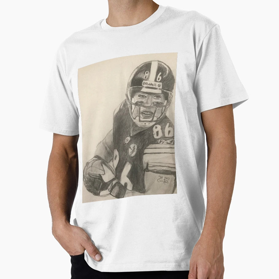 Pittsburgh Reciever Drawing T-Shirt - Trendy Graphic Men Women - T-Shirt, Sweatshirt, Hoodie