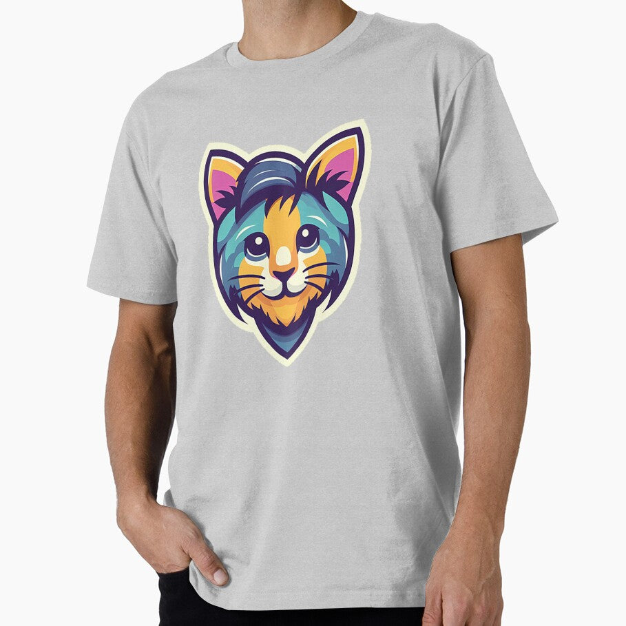 Messi-Inspired Colorful Cat by INVADesign - Adult & Kids T-Shirts, Sweatshirts & Hoodies apparel design preview 1