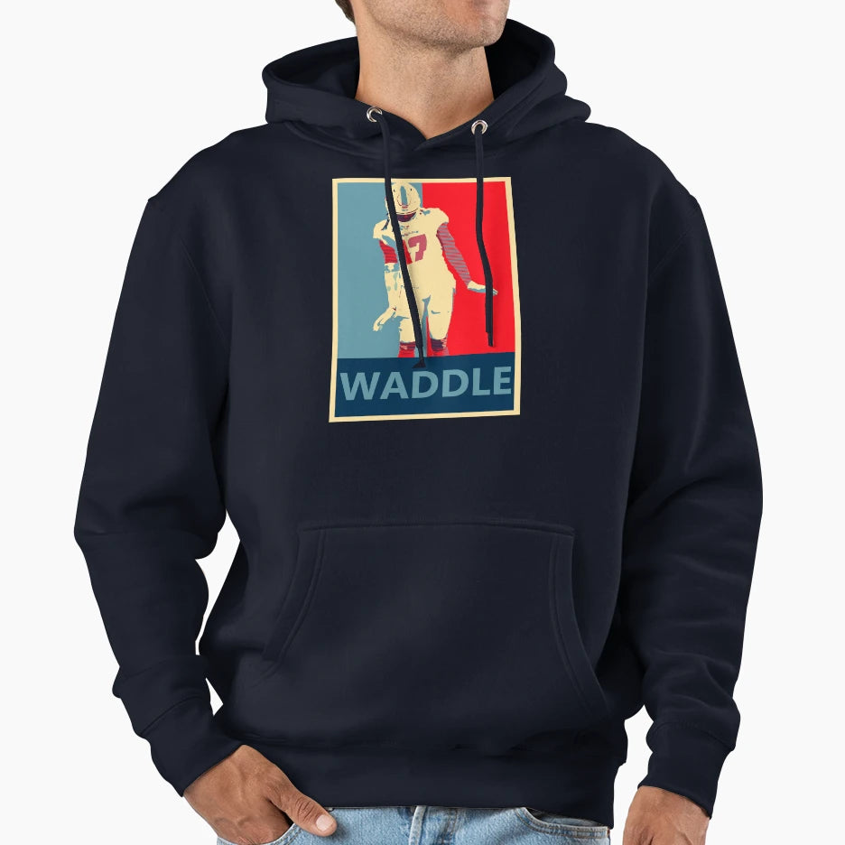Jaylen Waddle Waddle Dance Hoodie - Graphic Print for Adults - T-Shirt, Sweatshirt, Hoodie