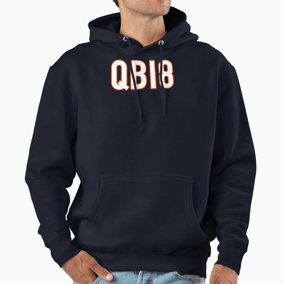 Qb18 Chicago White Hoodie - Custom Art Print Men Women - T-Shirt, Sweatshirt, Hoodie