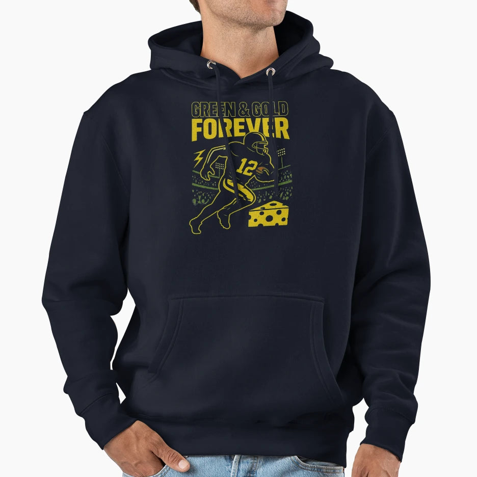 Green Bay Packers Grunge Football Hoodie - Streetwear Style Men Women - T-Shirt, Sweatshirt, Hoodie