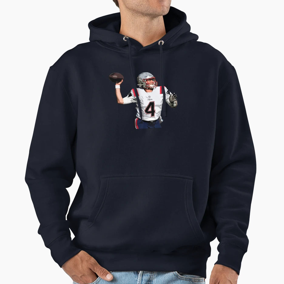 Bailey Zappe Hoodie - Minimalist Print Men Women - T-Shirt, Sweatshirt, Hoodie