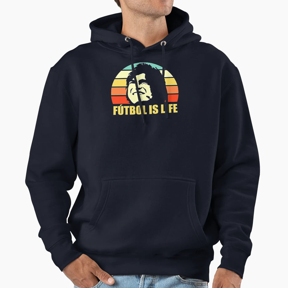 Futb0L Is Life Sunset Hoodie - Trendy Graphic for Adults - T-Shirt, Sweatshirt, Hoodie