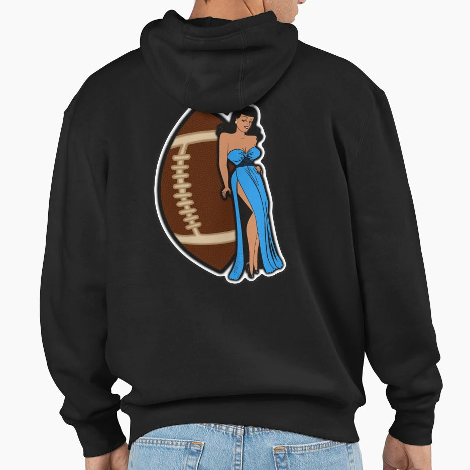 Tennessee Football Babe Hoodie - Fun Novelty Design Men Women - T-Shirt, Sweatshirt, Hoodie