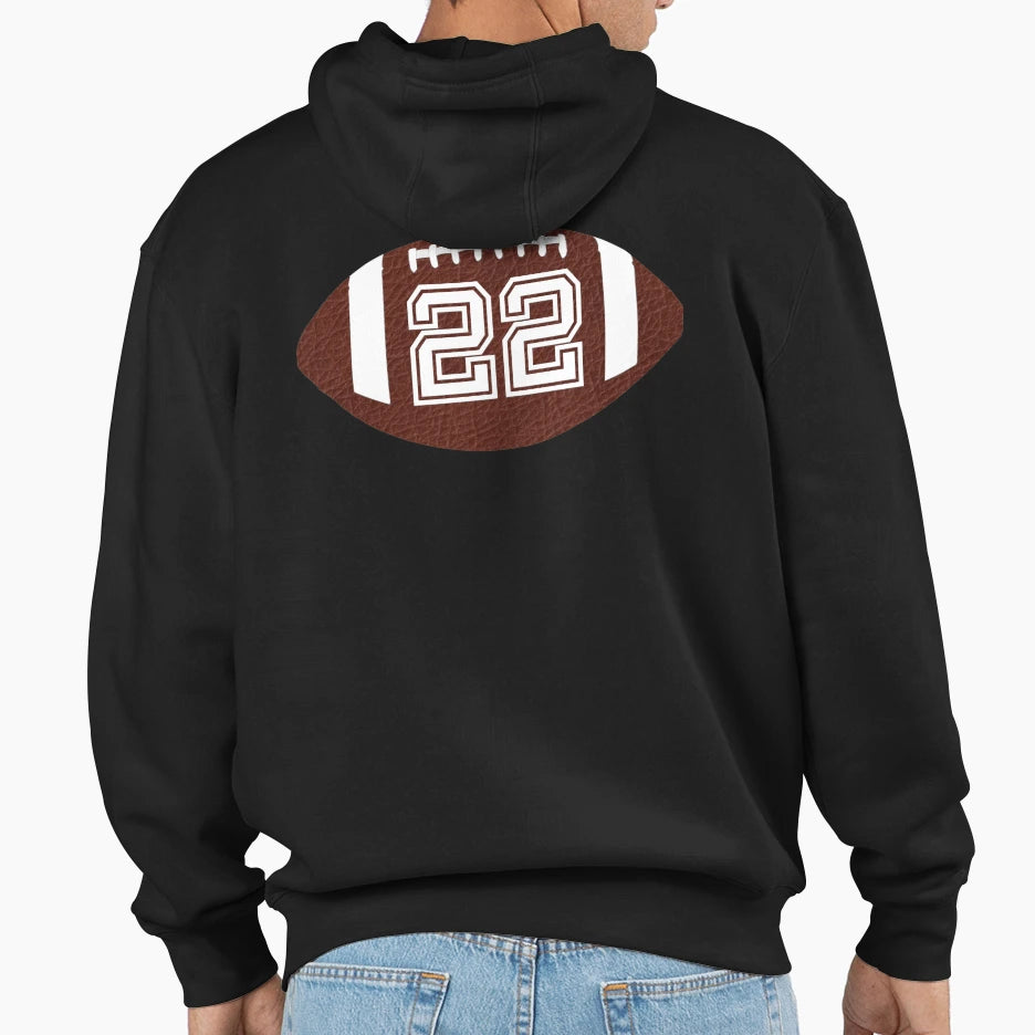 American Football Jersey No 22 Uniform Hoodie - Aesthetic Graphic Unisex - T-Shirt, Sweatshirt, Hoodie