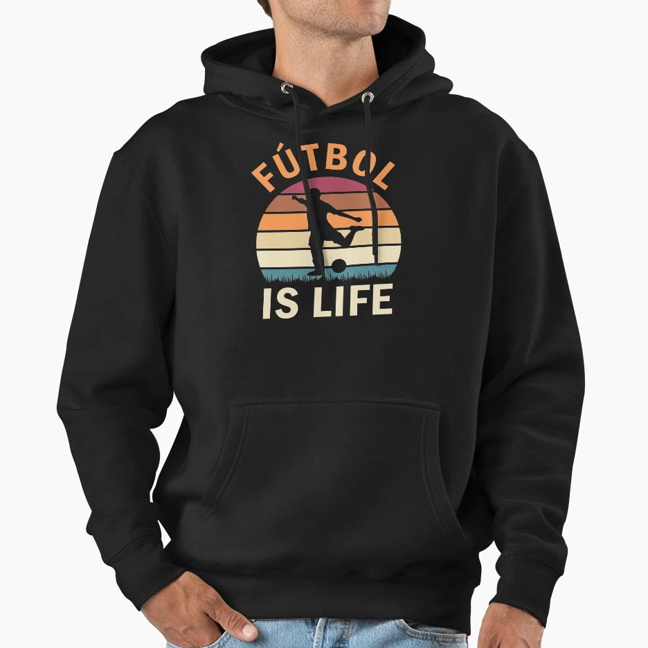 F Tbol Is Life Football And Soccer Hoodie - Custom Art Print Men Women - T-Shirt, Sweatshirt, Hoodie