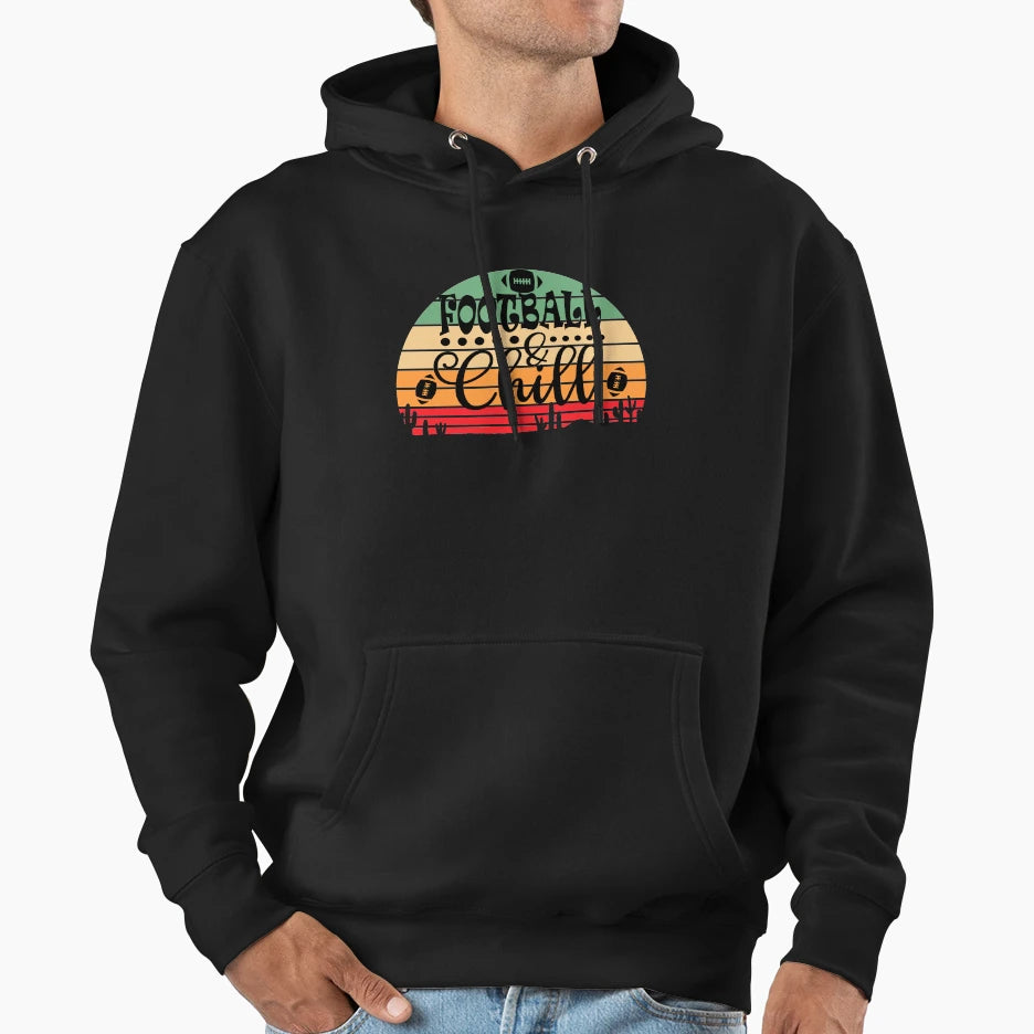 Football Chill Funny Football Lovers T-Shirt - Unique Graphic for Adults - T-Shirt, Sweatshirt, Hoodie