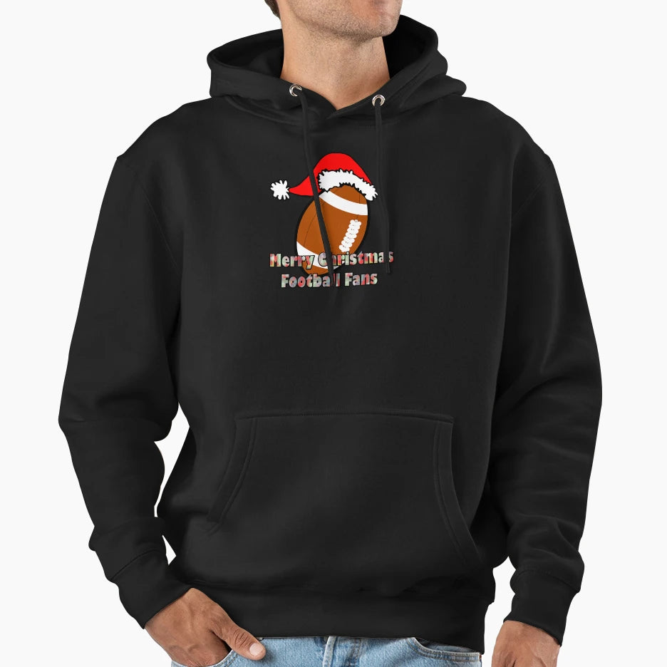 Merry Football Fans Hoodie - Aesthetic Graphic for Adults - T-Shirt, Sweatshirt, Hoodie