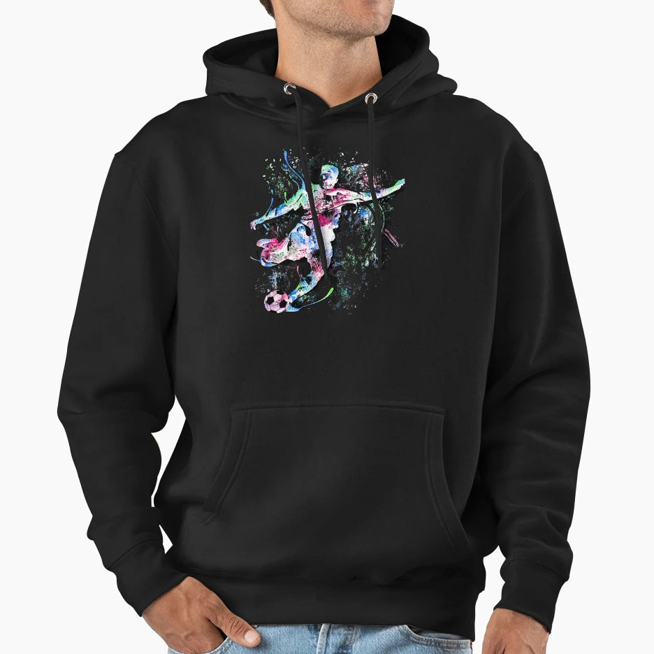Soccer Goal Soccer Player Hoodie - Casual Everyday Wear Men Women - T-Shirt, Sweatshirt, Hoodie