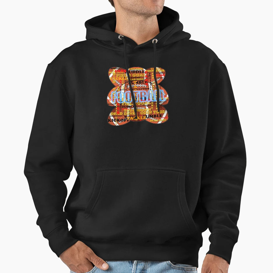Football All Over T-Shirt - Unique Graphic Unisex - T-Shirt, Sweatshirt, Hoodie