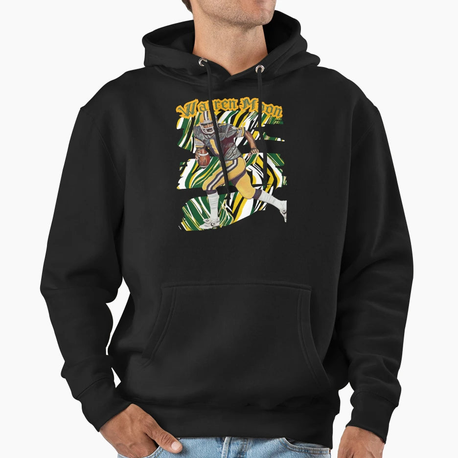 Warren Moon Iconic Football Art Hoodie - Casual Everyday Wear Men Women - T-Shirt, Sweatshirt, Hoodie
