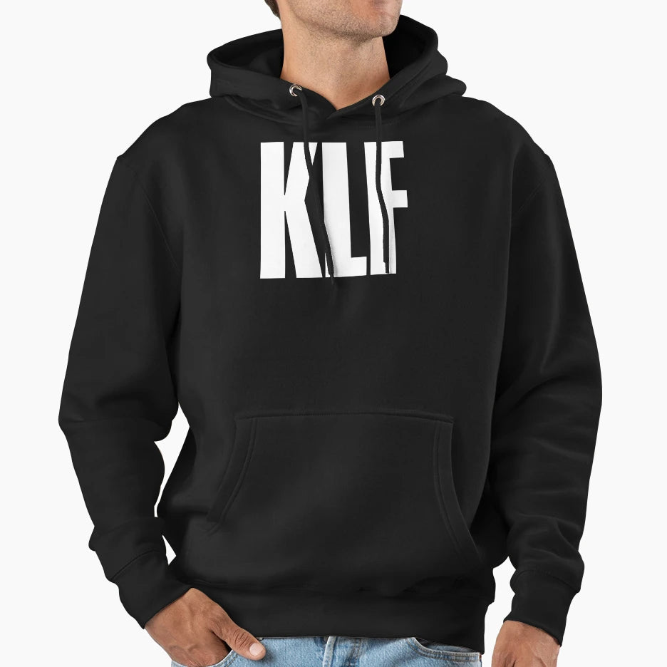 Klf Text Hoodie - Trendy Graphic for Adults - T-Shirt, Sweatshirt, Hoodie