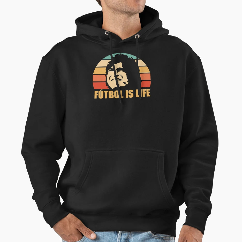 Futbol Is Life Hoodie - Novelty Apparel for Adults - T-Shirt, Sweatshirt, Hoodie